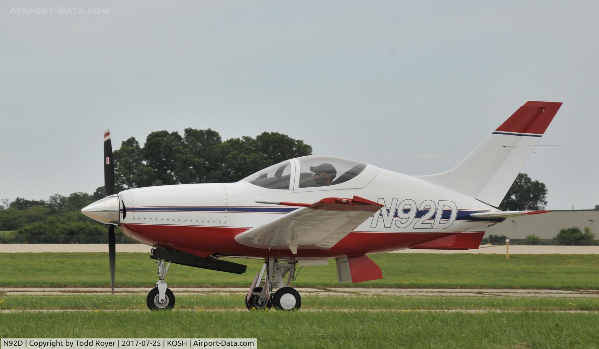 N92D, 1997 Questair Venture C/N DUNHAM 0002, Airventure 2017
