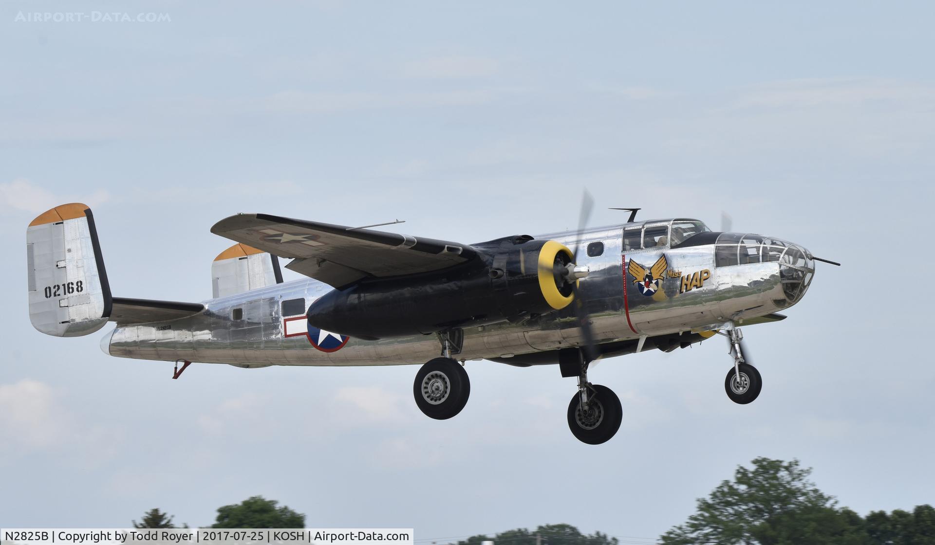 N2825B, 1940 North American RB-25 Mitchell C/N 62-2837, Airventure 2017