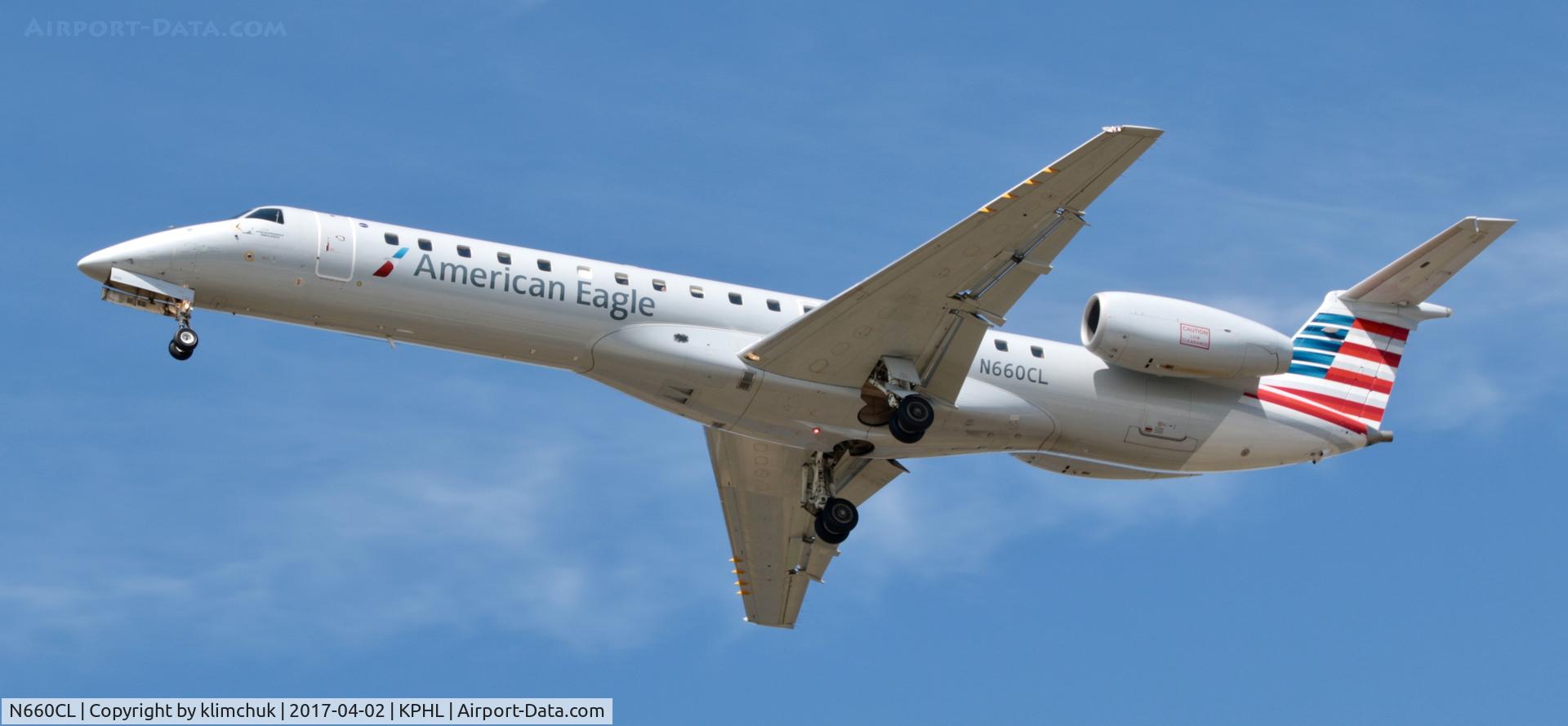 N660CL, 2003 Embraer ERJ-145LR (EMB-145LR) C/N 145764, Spotting from Fort Mifflin