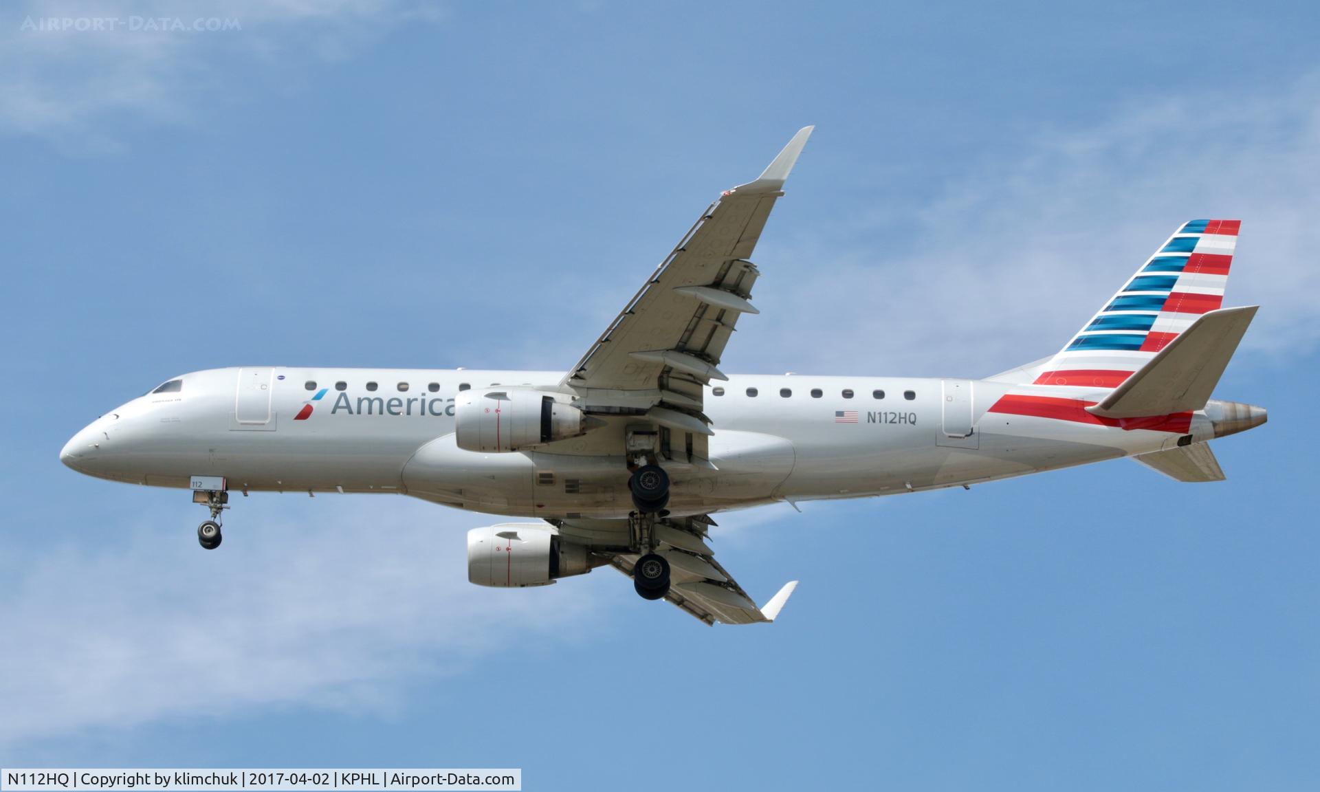 N112HQ, 2007 Embraer 175LR (ERJ-170-200LR) C/N 17000174, Spotting from Fort Mifflin