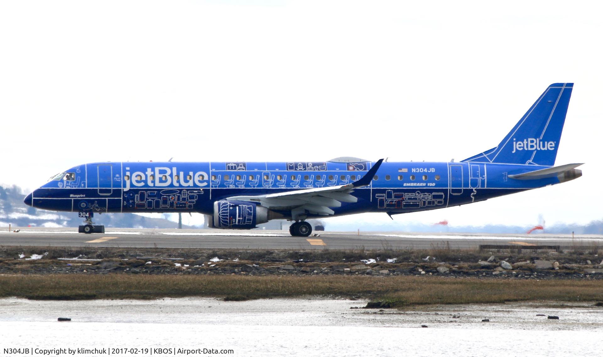 N304JB, 2009 Embraer ERJ-190-100 IGW 190AR C/N 19000257, Striking graphics
