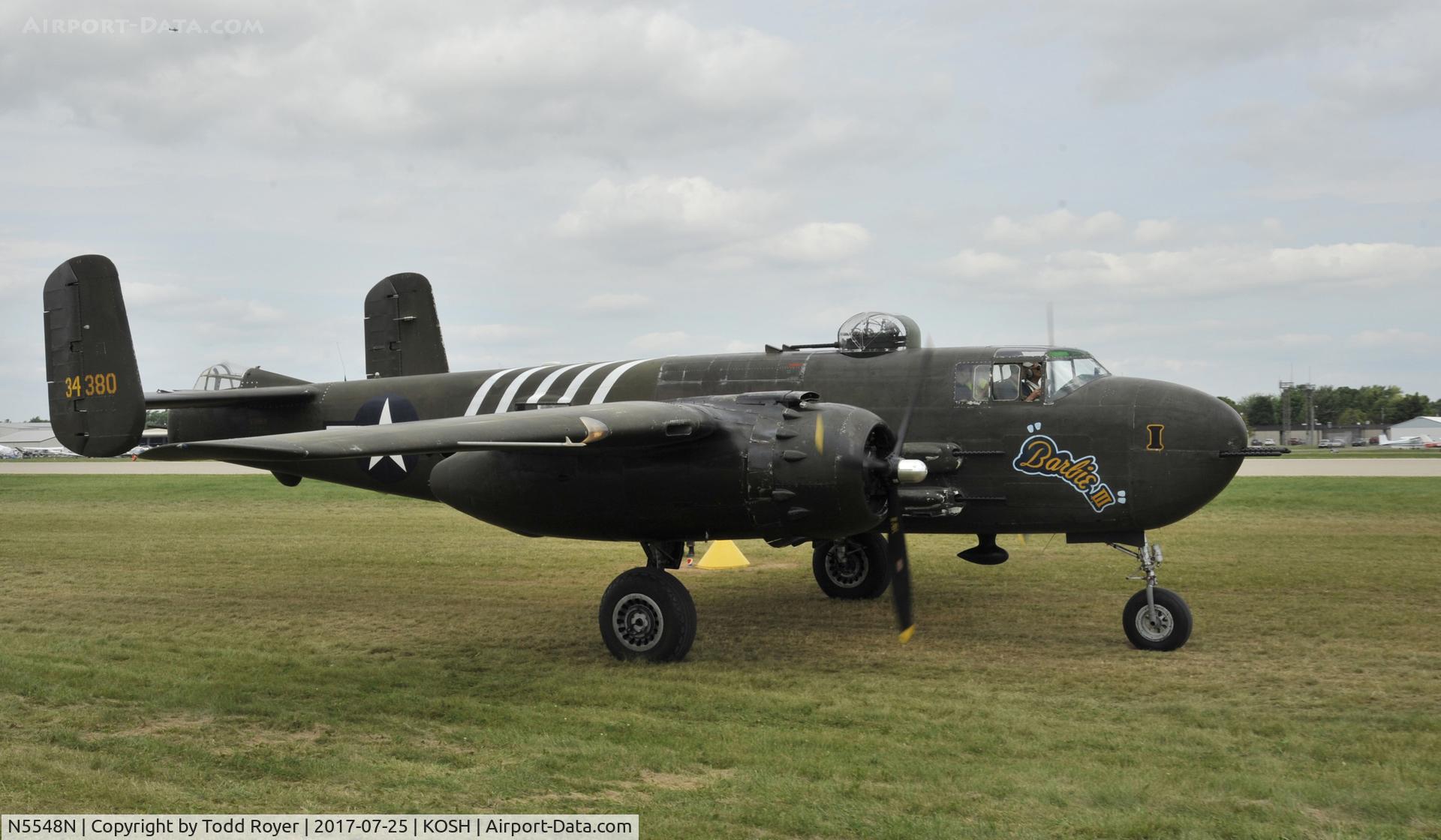 N5548N, 1943 North American B-25H Mitchell C/N 98-21107, Airventure 2017