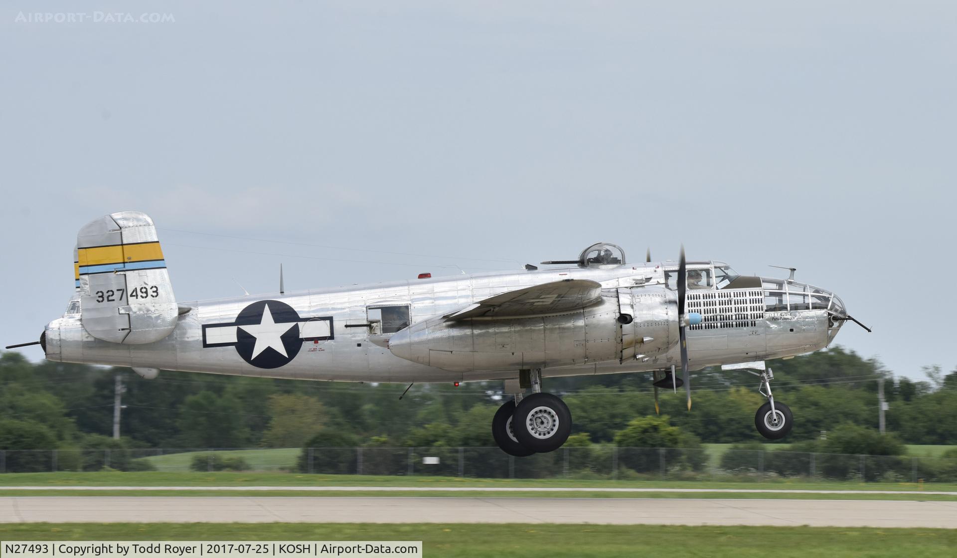 N27493, 1944 North American TB-25K Mitchell C/N 44-29869/108-33144, Airventure 2017