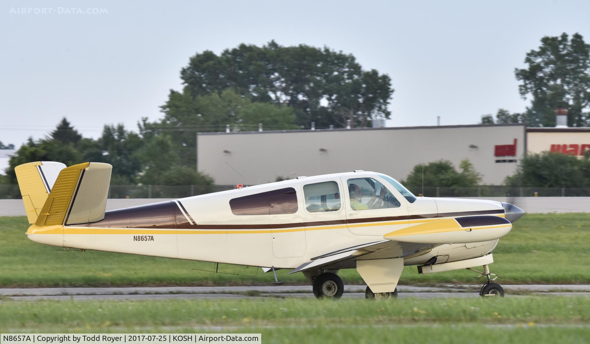 N8657A, 1949 Beech A35 Bonanza C/N D-2067, Airventure 2017