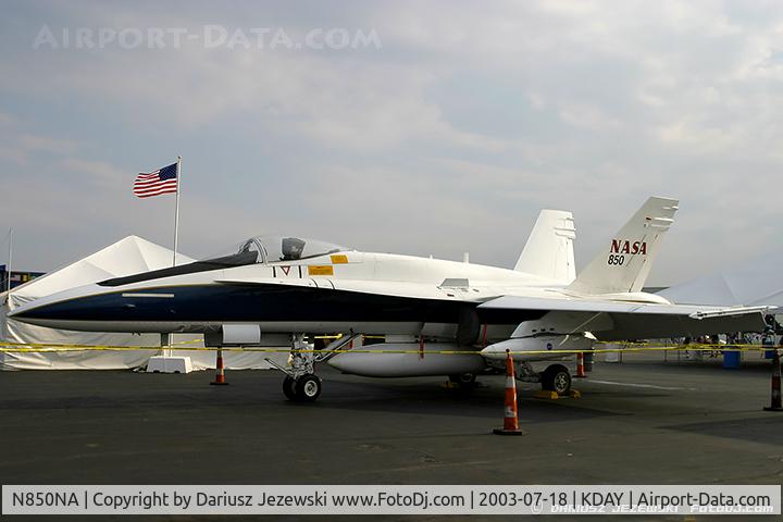 N850NA, McDonnell Douglas F/A-18A Hornet C/N 161703, NASA F/A-18A Hornet 850 161703, N850NA
