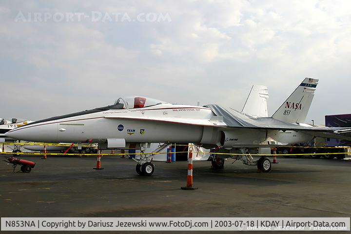 N853NA, McDonnell Douglas F/A-18A Hornet C/N 161744, NASA F/A-18A Hornet 853 161250, N853NA