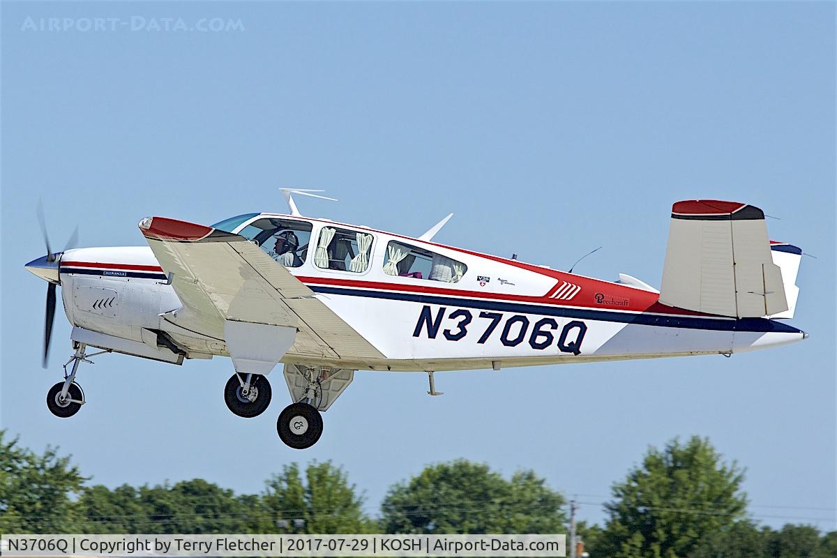 N3706Q, 1966 Beech V35 Bonanza C/N D-8367, at 2017 EAA AirVenture at Oshkosh