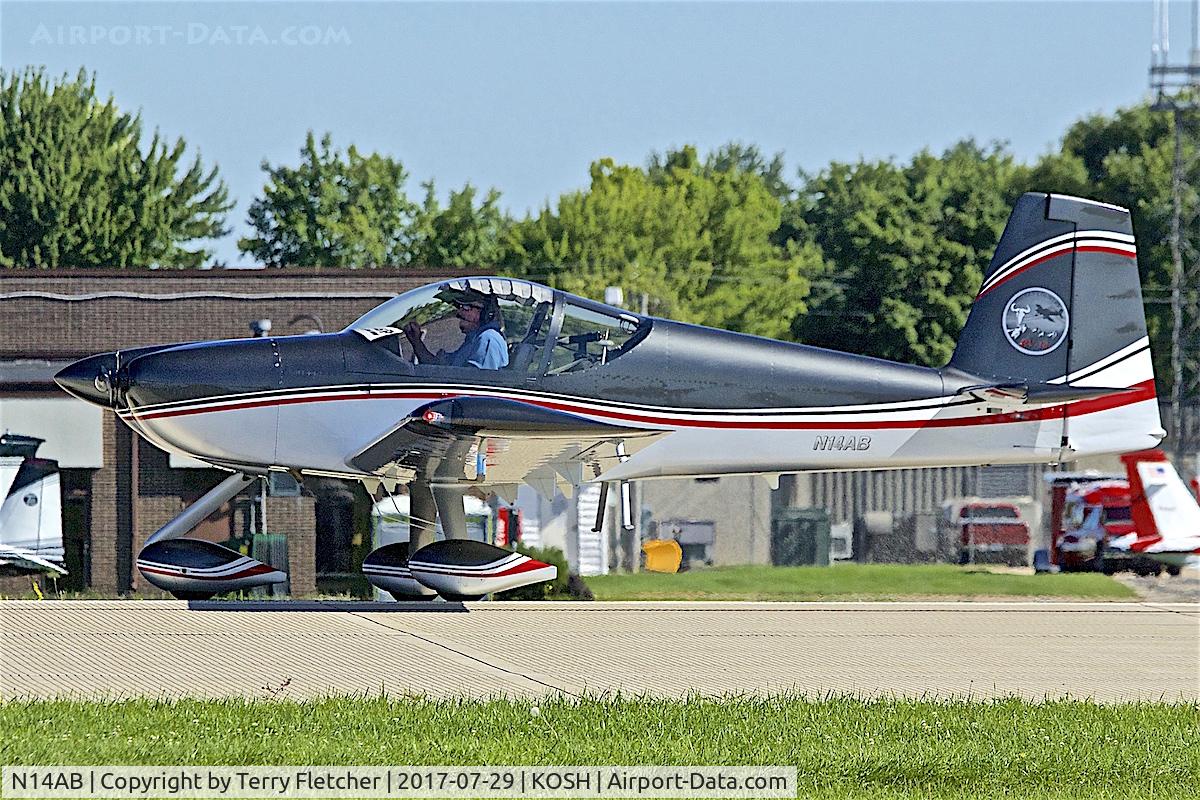 N14AB, 2017 Vans RV-14 C/N 140225, at 2017 EAA AirVenture at Oshkosh