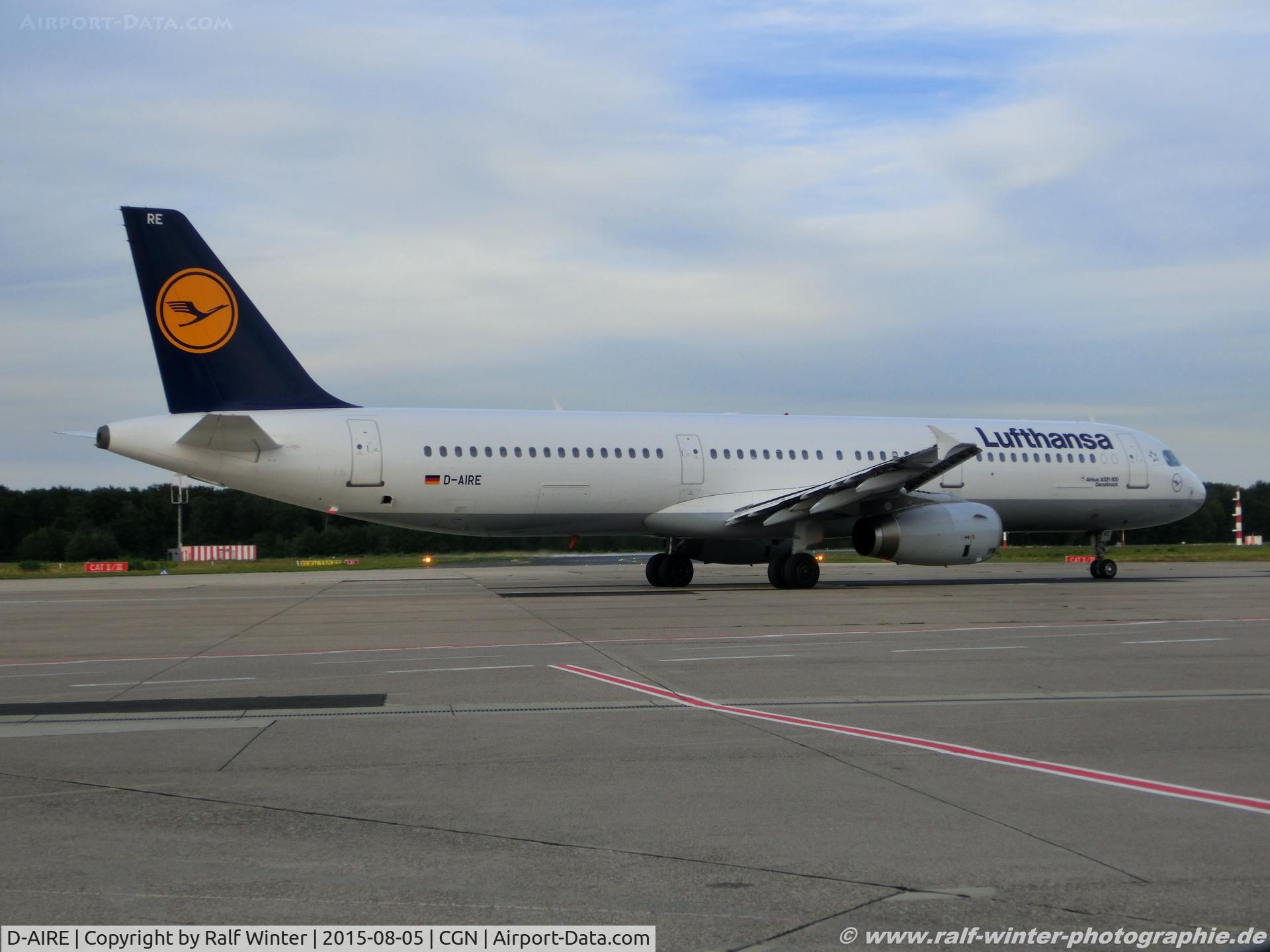 D-AIRE, 1994 Airbus A321-131 C/N 0484, Airbus A321-131 - LH DLH Lufthansa 'Osnabrueck' - 484 - D-AIRE - 05.08.2015 - CGN