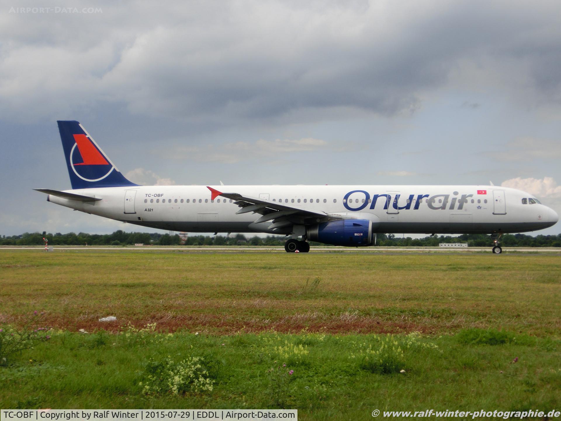 TC-OBF, 1999 Airbus A321-131 C/N 963, Airbus A321-231 - 8Q OHY Onur Air - 963 - TC-OBF - 29.07.2015 - DUS