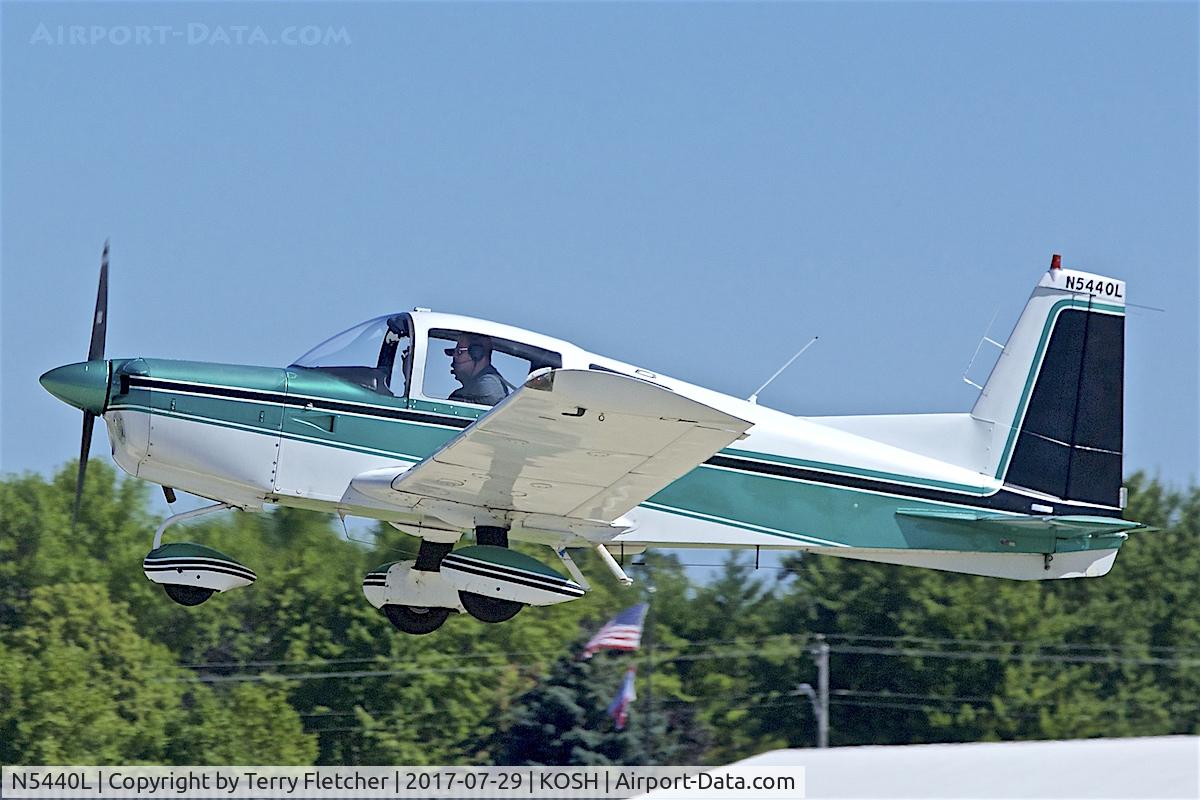 N5440L, 1973 Grumman American AA-5 Traveler C/N AA5-0340, at 2017 EAA AirVenture at Oshkosh