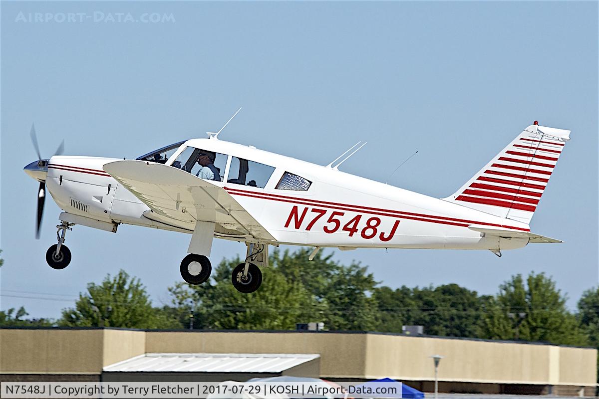 N7548J, 1968 Piper PA-28R-180 Cherokee Arrow C/N 28R-30922, at 2017 EAA AirVenture at Oshkosh