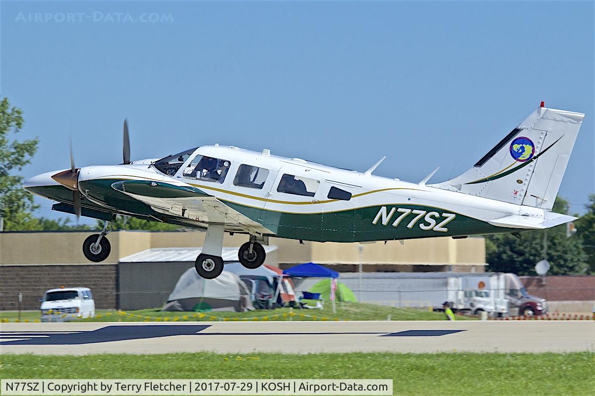 N77SZ, 1977 Piper PA-34-200T C/N 34-7770198, at 2017 EAA AirVenture at Oshkosh