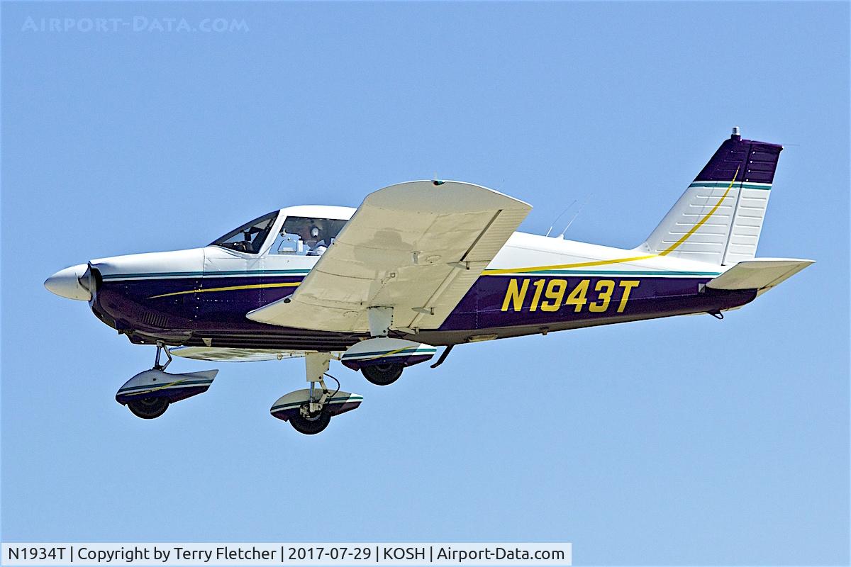 N1934T, 1971 Piper PA-28-140 C/N 28-7125482, at 2017 EAA AirVenture at Oshkosh