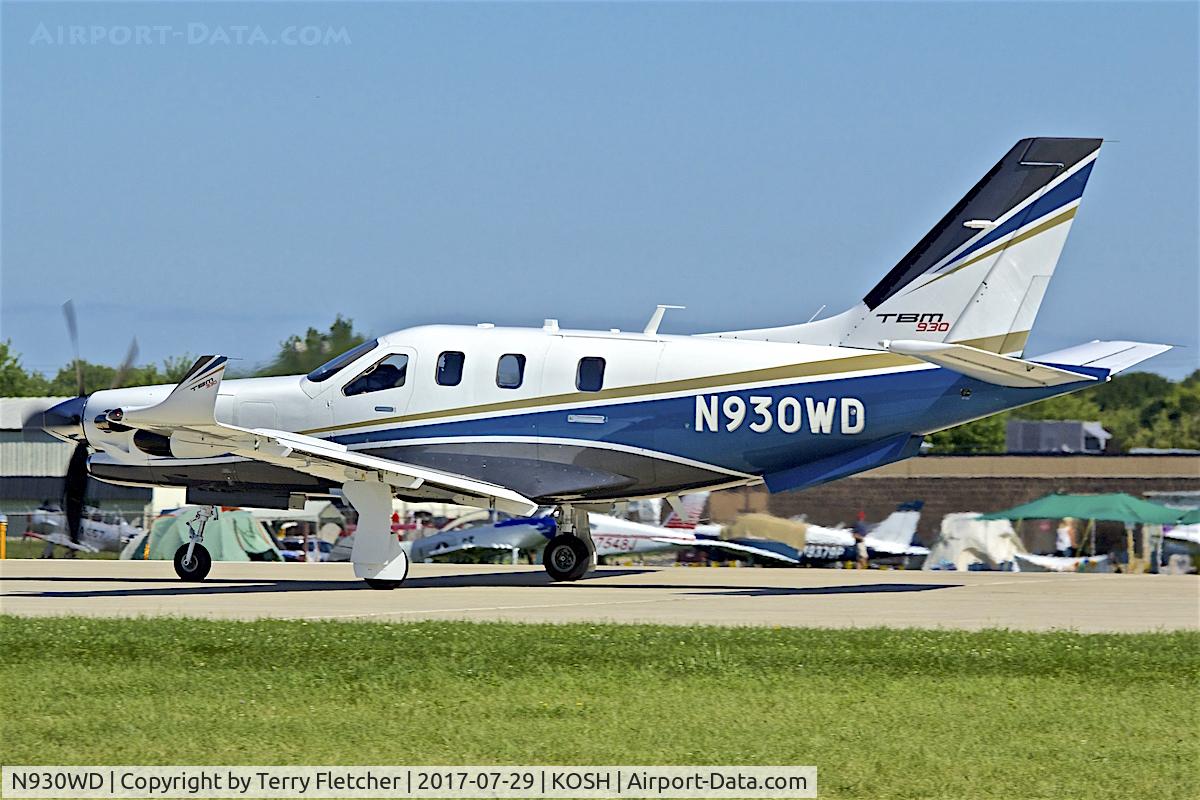 N930WD, 2016 Socata TBM-700N (TBM-900) C/N 1152, at 2017 EAA AirVenture at Oshkosh