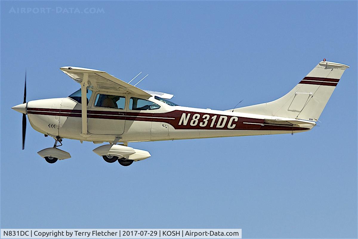 N831DC, 1969 Cessna 182M Skylane C/N 18259896, at 2017 EAA AirVenture at Oshkosh