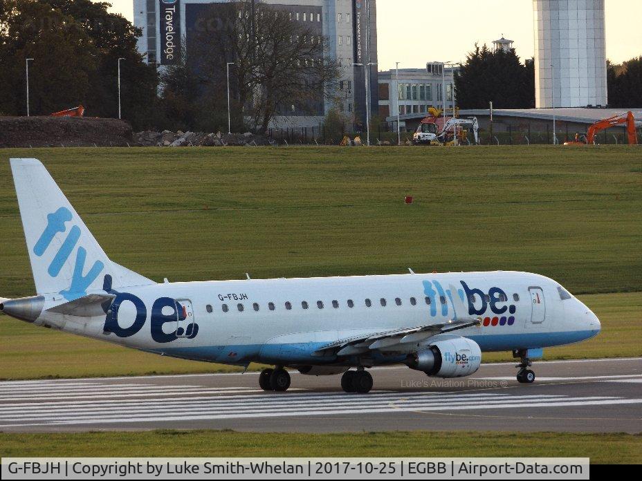 G-FBJH, 2012 Embraer 175STD (ERJ-170-200) C/N 17000351, Awaiting departure from Birmingham Airport.