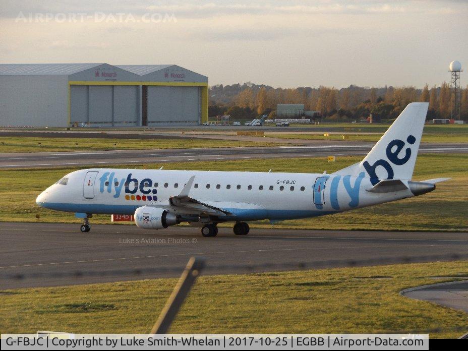 G-FBJC, 2011 Embraer 175STD (ERJ-170-200) C/N 17000328, Awaiting departure from Birmingham Airport.