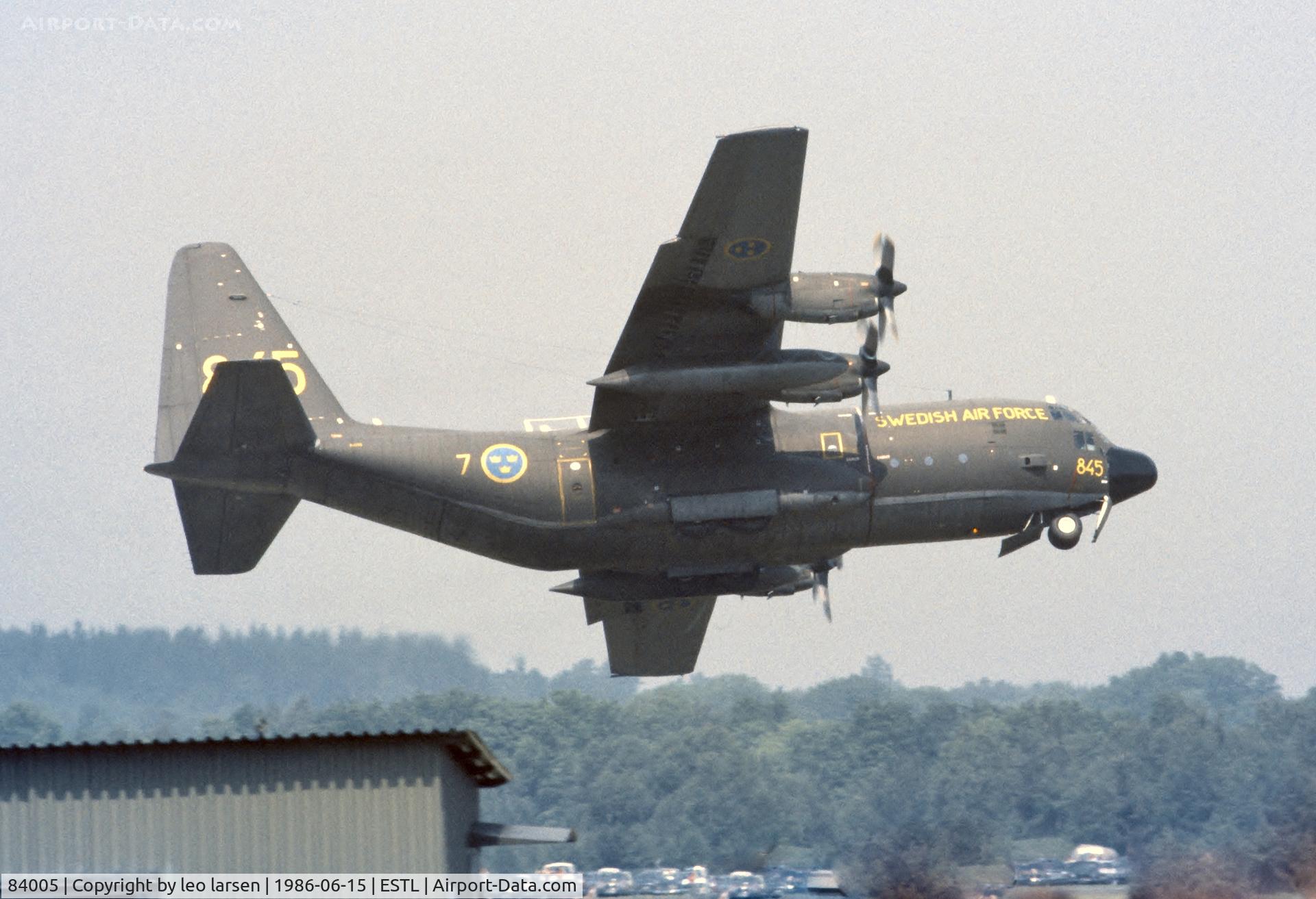 84005, Lockheed C-130H Hercules C/N 382-4884, Ljungbyhed Air Show 15.6.1986