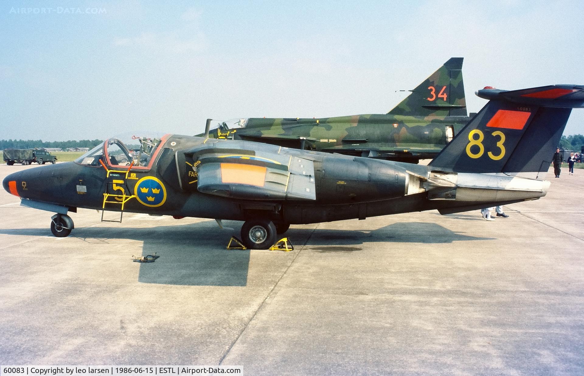 60083, Saab Sk.60B C/N 60-083, F 5 Flygdag Ljungbyhed 15.6.1986