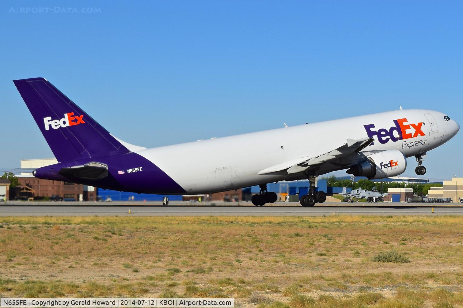 N655FE, 1994 Airbus A300F4-605R C/N 742, Departing RWY 28R.