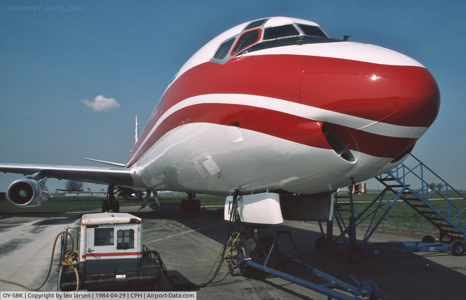 OY-SBK, 1968 Douglas DC-8-63 C/N 45923, Copenhagen 29.4.1984