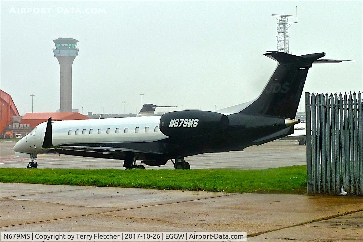 N679MS, 2006 Embraer Legacy 600 (EMB-135BJ) C/N 14500972, At London-Luton Airport