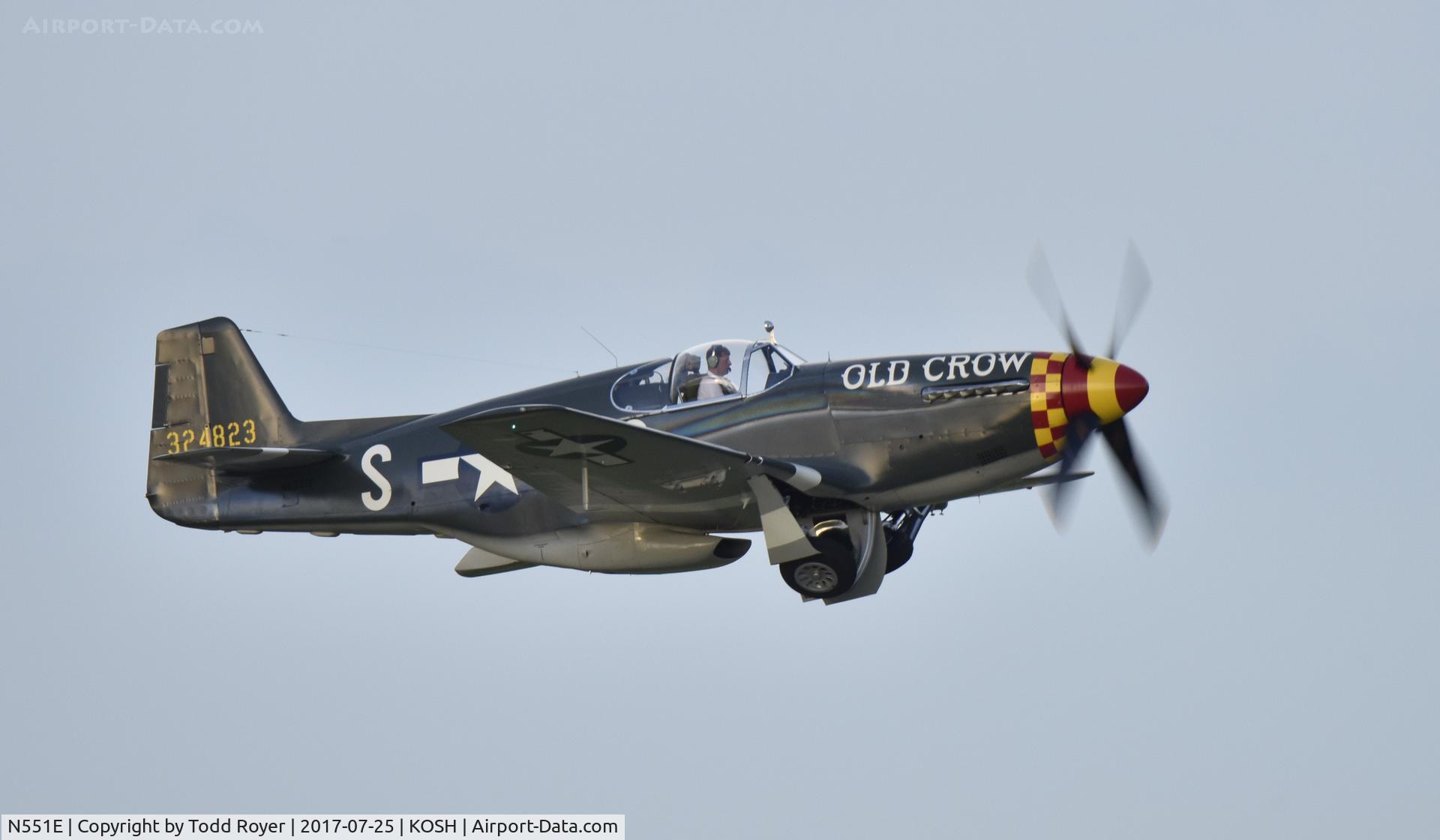 N551E, 1943 North American P-51B-1NA Mustang C/N 102-24700, Airventure 2017
