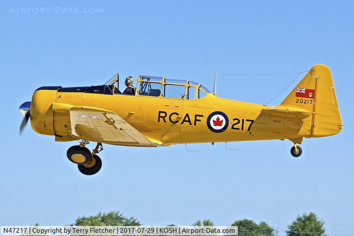 N47217, 1951 Canadian Car & Foundry Harvard MK IV C/N CCF4-8, At 2017 EAA AirVenture at Oshkosh