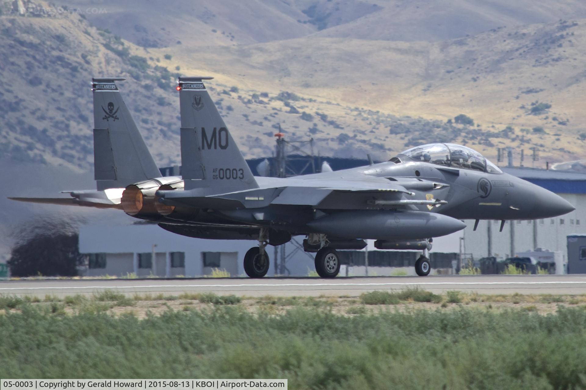 05-0003, 2005 Boeing F-15SG Strike Eagle C/N SG3, Departing RWY 10R. 428th Fighter Sq. 