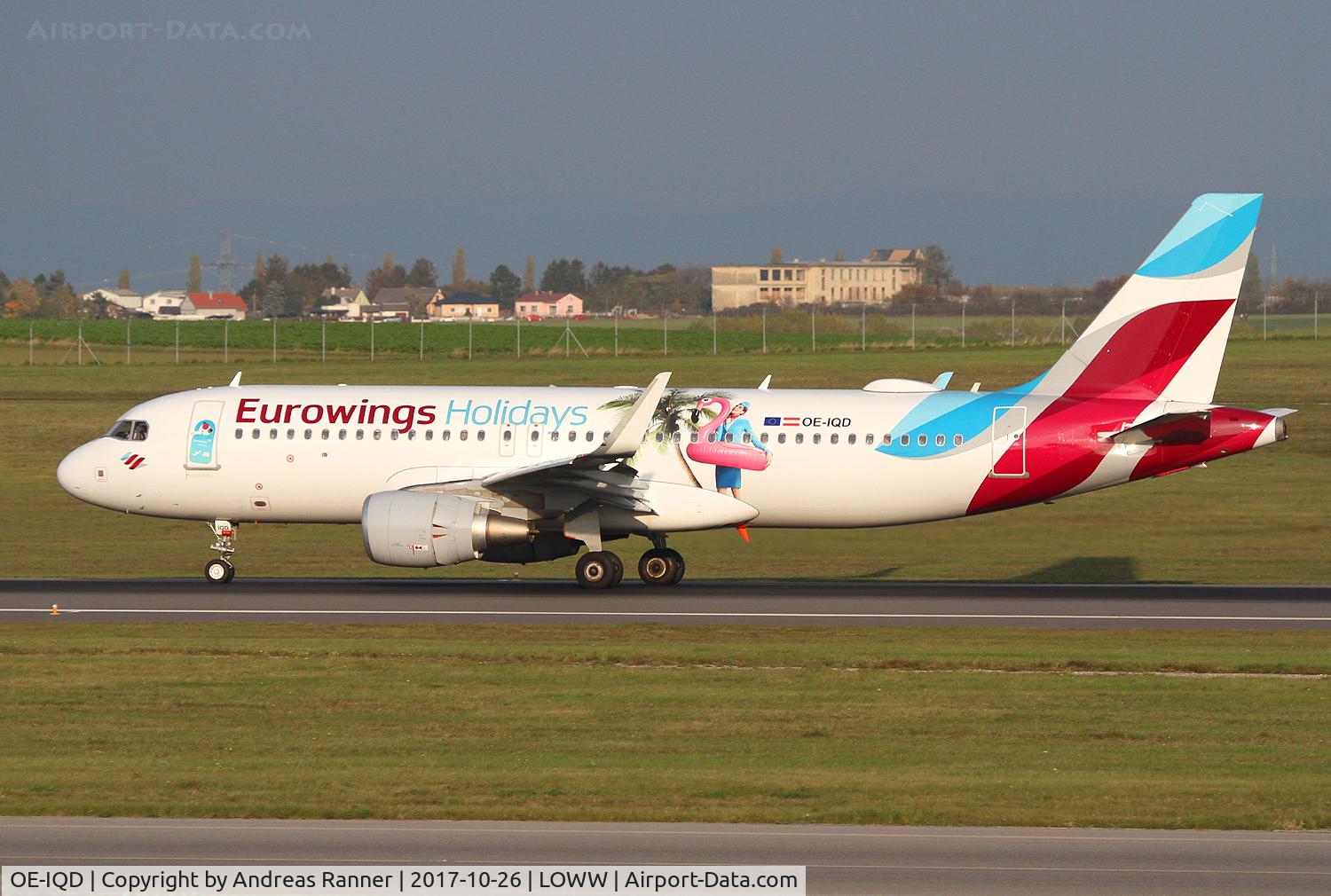 OE-IQD, 2016 Airbus A320-214 C/N 7056, Eurowings Europe A320