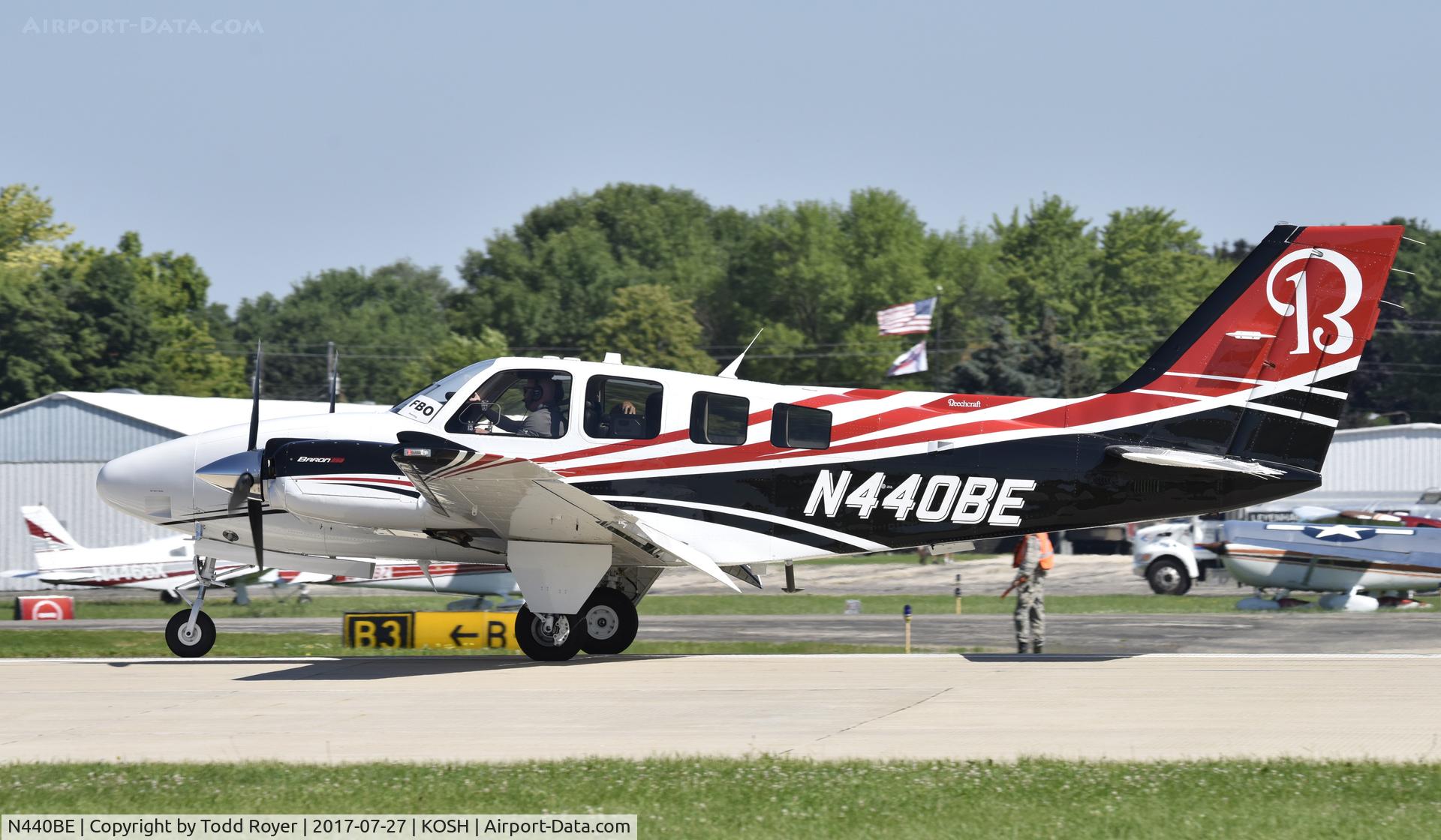 N440BE, 2015 Beechcraft G58 Baron C/N TH-2440, Airventure 2017