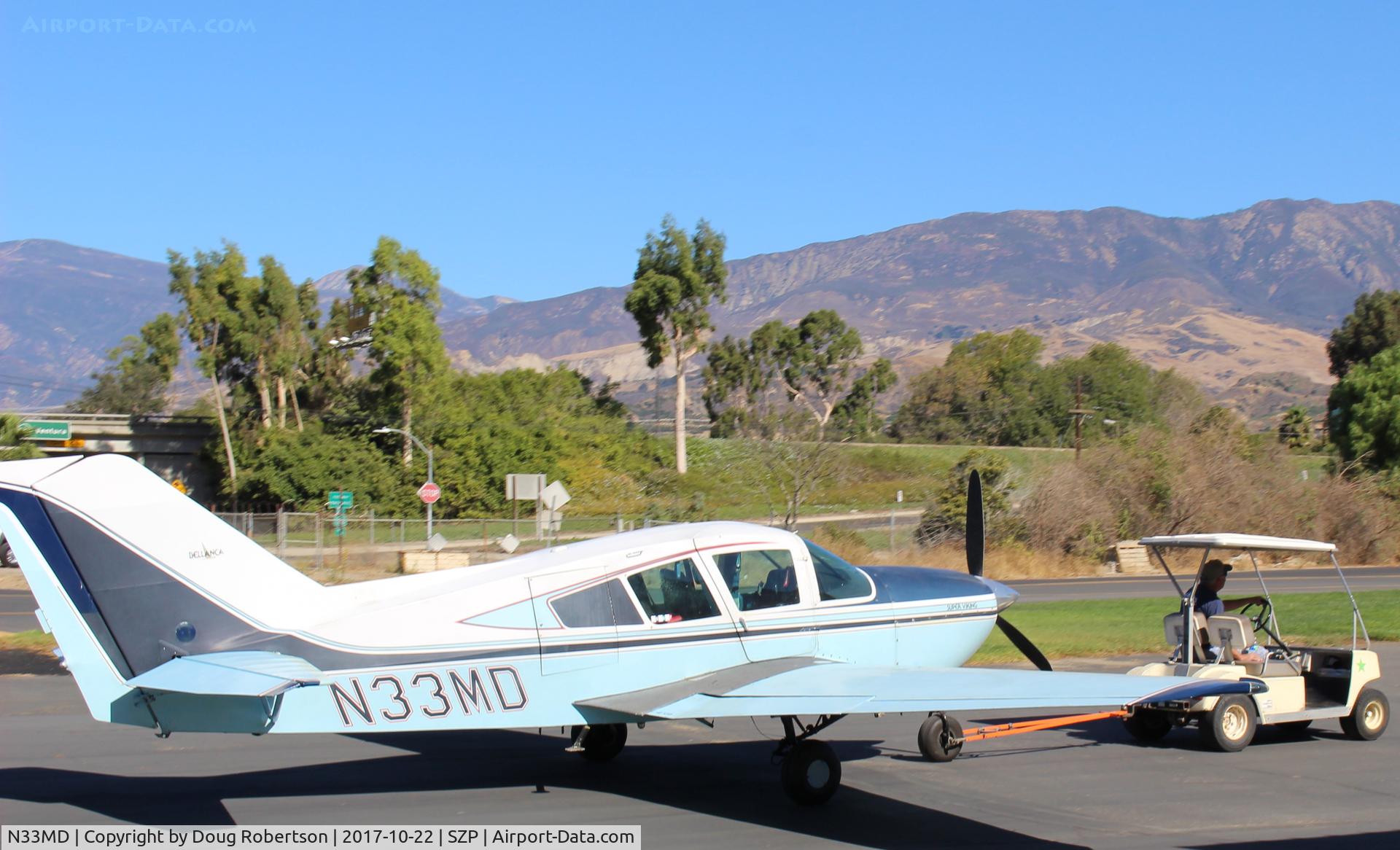 N33MD, 1971 Bellanca 17-30A Viking C/N 71-30401, 1971 Bellanca 17-30A VIKING, Continental IO-520K 285 Hp, maintenance tow back from refueling to MARS-Mobile Air Repair Service-Bellanca specialist