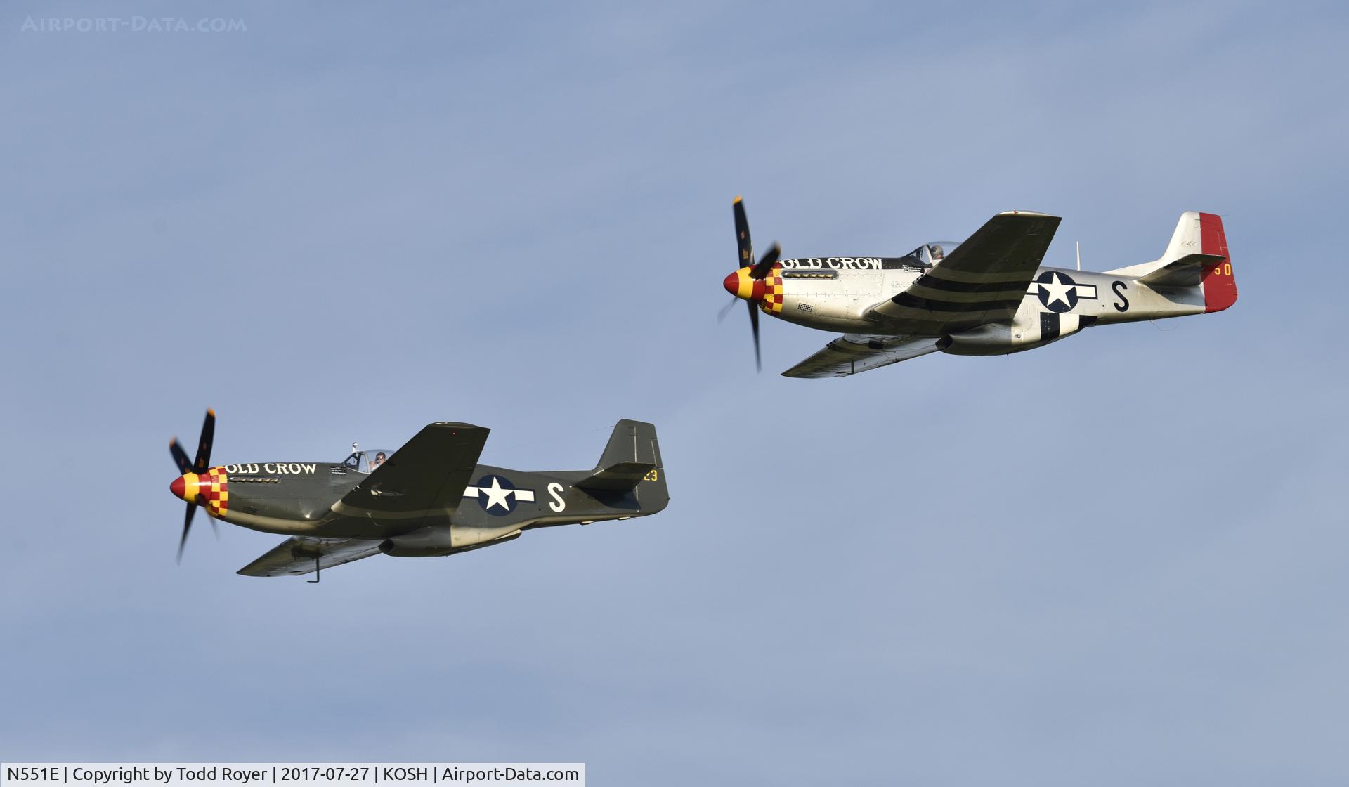 N551E, 1943 North American P-51B-1NA Mustang C/N 102-24700, Airventure 2017