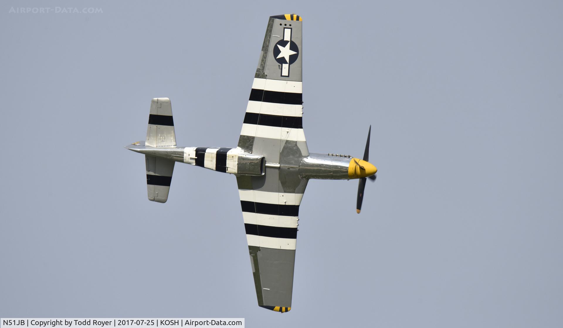 N51JB, 1944 North American P-51D Mustang C/N 122-39488, Airventure 2017