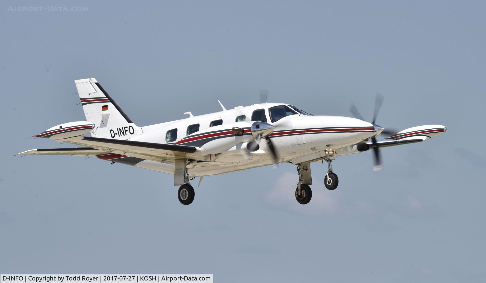 D-INFO, 1981 Piper PA-31T2 Cheyenne IIXL C/N 31T-8166031, Airventure 2017
