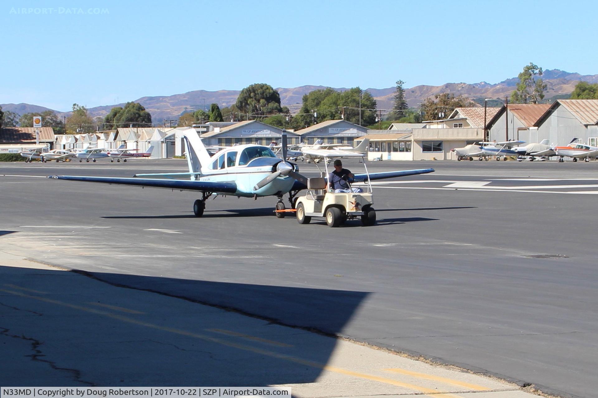 N33MD, 1971 Bellanca 17-30A Viking C/N 71-30401, 1971 Bellanca 17-30A VIKING, Continental IO-520K 285 Hp, in tow back to MARS maintenance