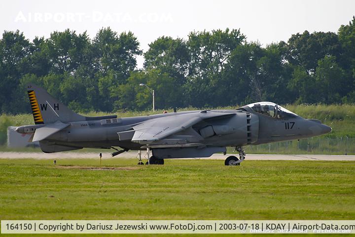164150, McDonnell Douglas AV-8B Harrier II C/N 223, AV-8B Harrier 164150 WH-117 from VMA-542 