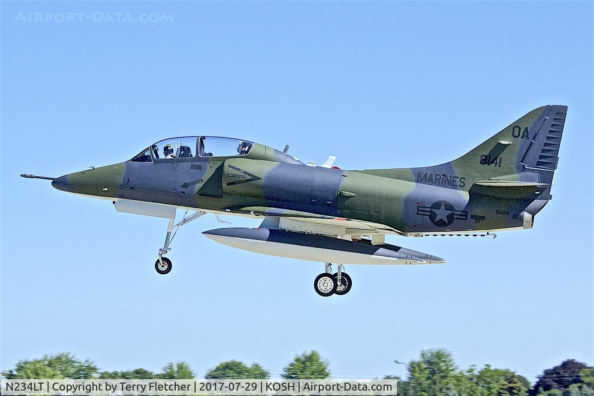 N234LT, Douglas TA-4J Skyhawk C/N 14178, at 2017 EAA AirVenture at Oshkosh