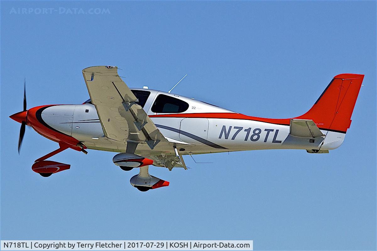 N718TL, 2014 Cirrus SR22 C/N 4103, at 2017 EAA AirVenture at Oshkosh