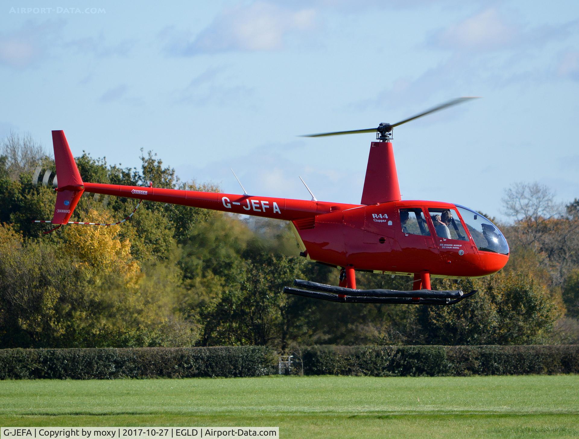 G-JEFA, 2000 Robinson R44 Clipper C/N 0710, Robinson R44 Clipper at Denham.