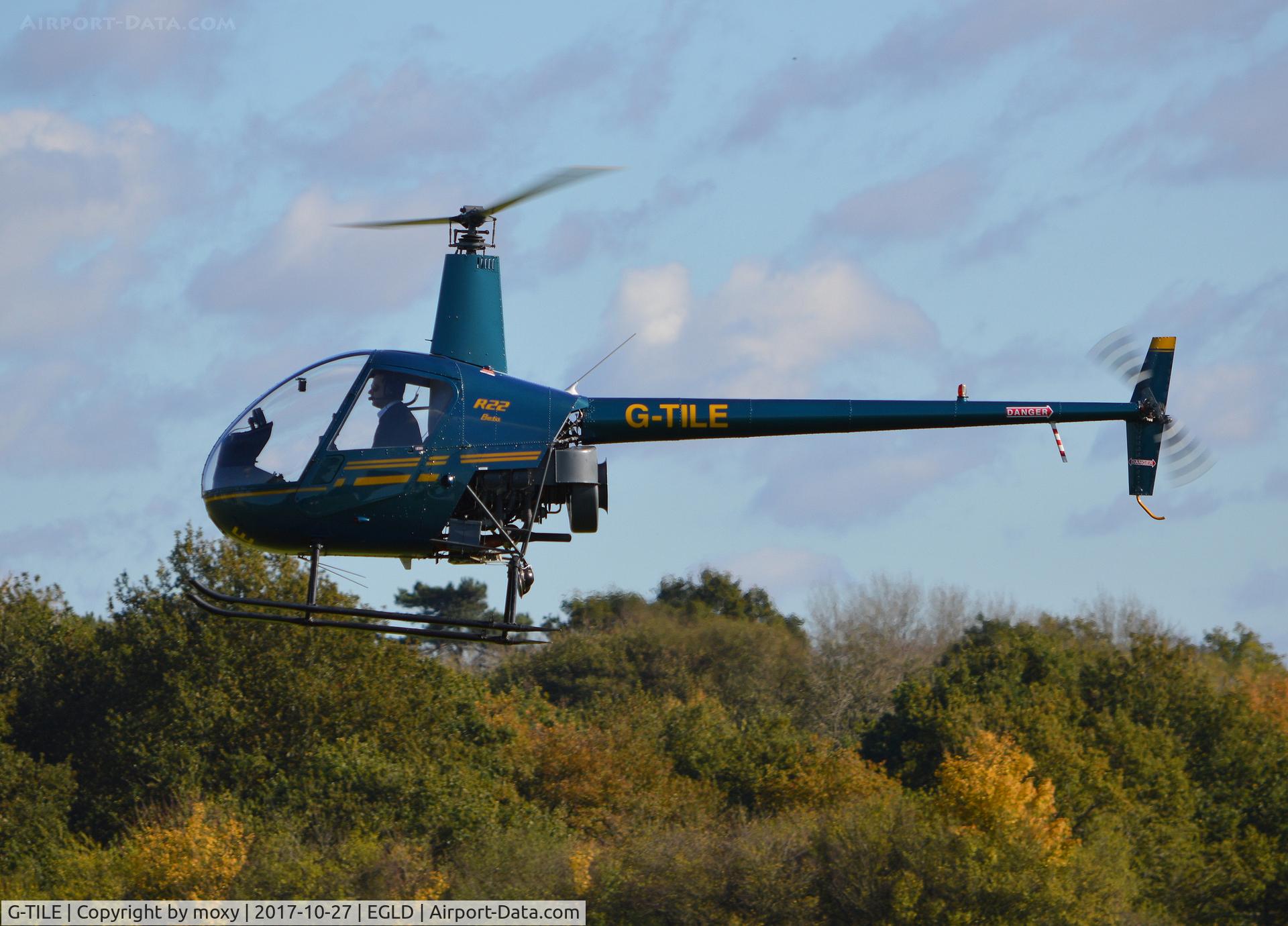 G-TILE, 1989 Robinson R22 Beta C/N 1100, Robinson R22 Beta at Denham.
