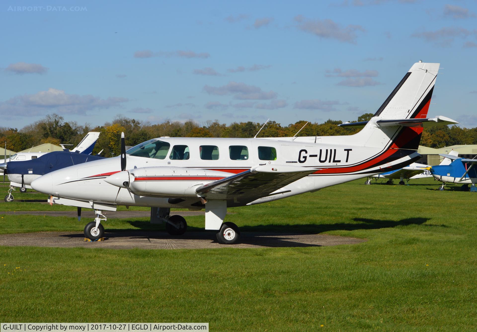 G-UILT, 1984 Cessna T303 Crusader C/N T303-00280, Cessna T303 at Denham.