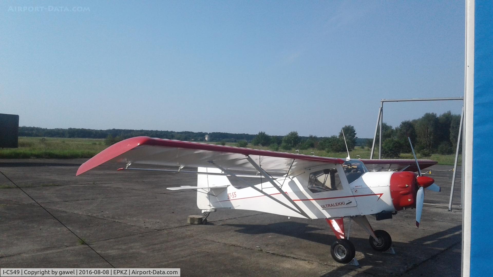 I-C549, Denney Kitfox Model 3 C/N 642, EPKZ - HEMS car parking lot. Next to hangar tent.
