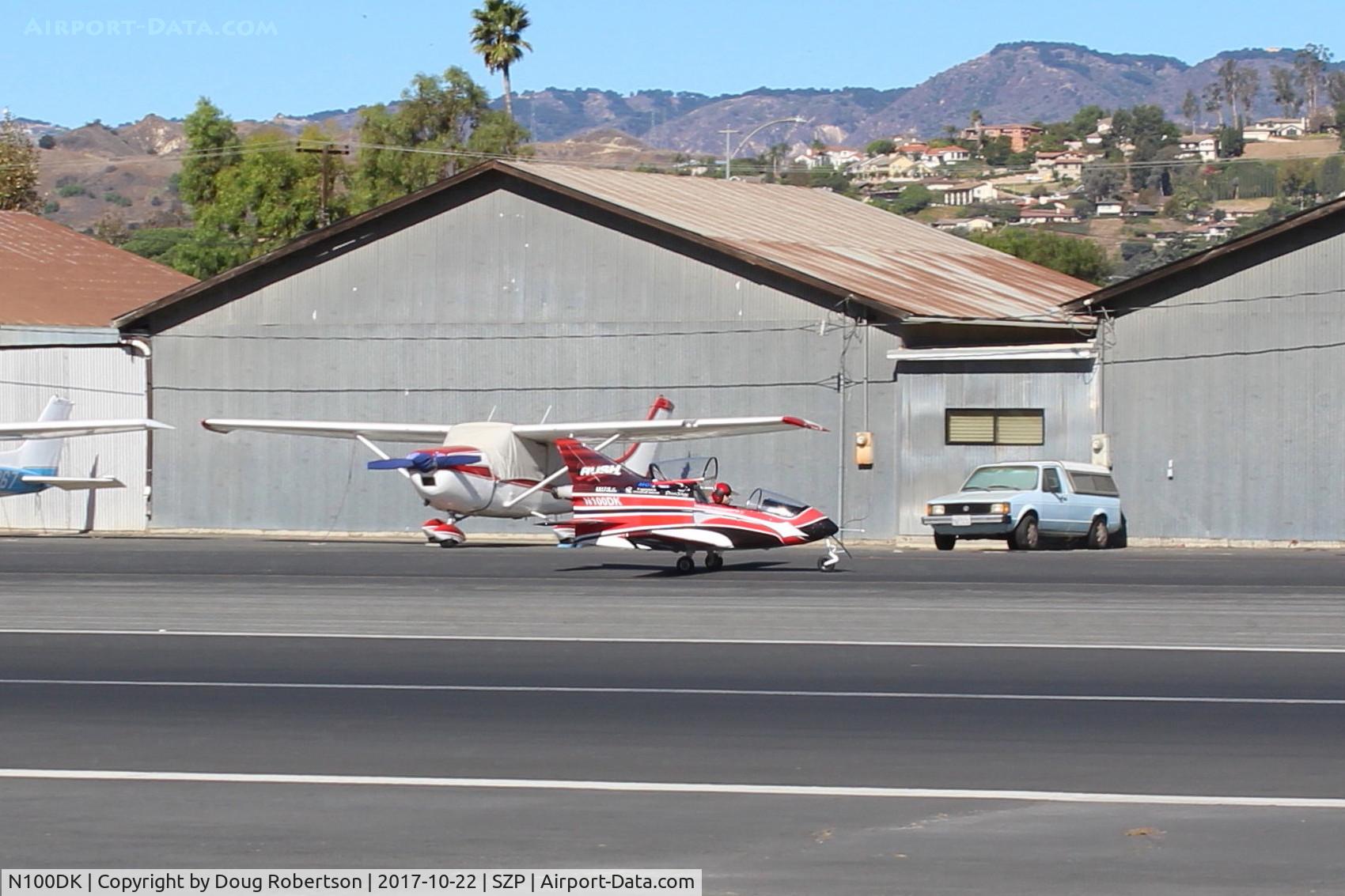 N100DK, 2012 Bede BD-5J C/N 001, 2012 VOGEL KEDAN 1, Quantom MICRO TURBO TJ-100B TURBOJET, 265 lb st with FADEC, highly modified BD-5J. See all photos, taxi to Rwy 22.
