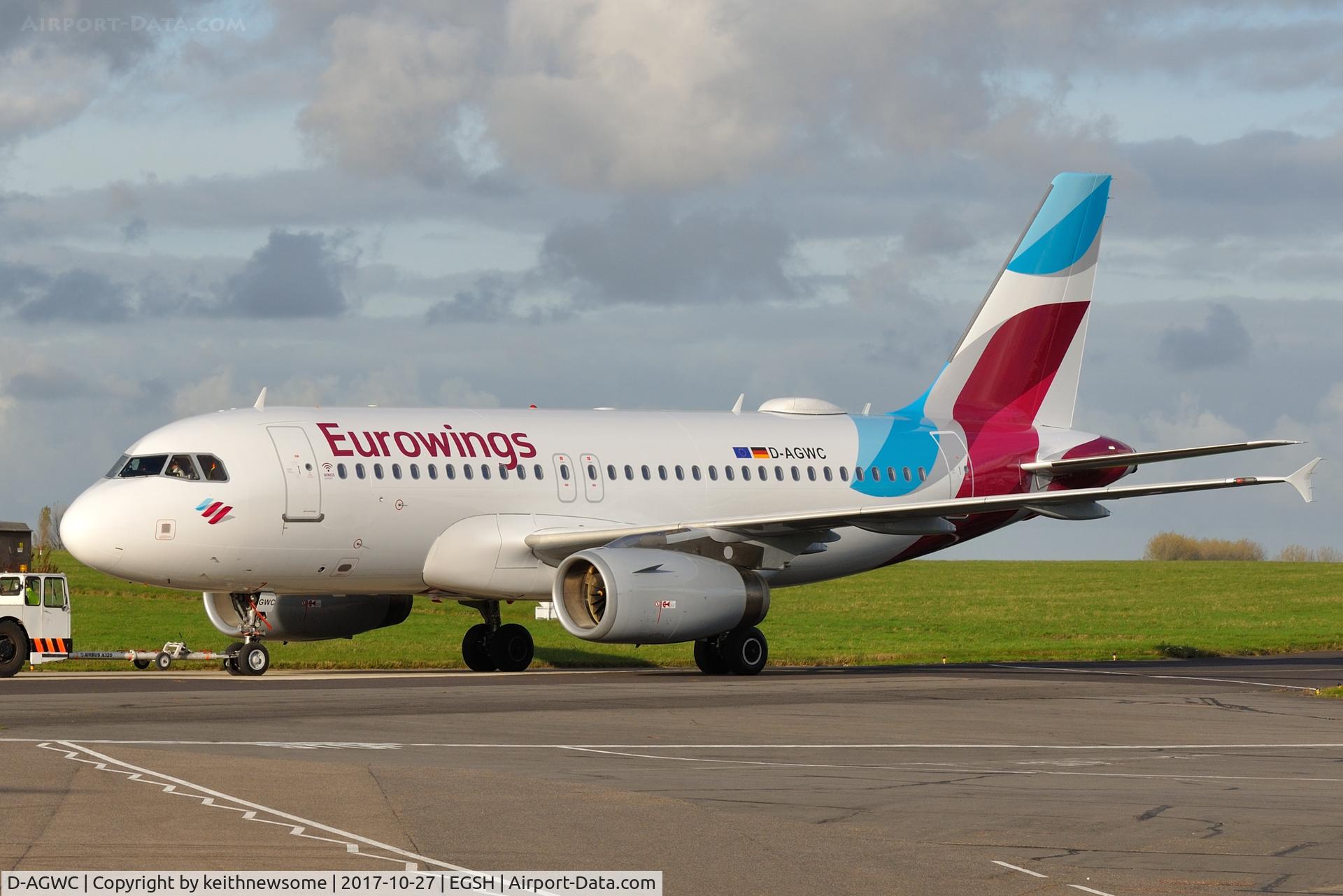 D-AGWC, 2006 Airbus A319-132 C/N 2976, Towed from spray shop with Eurowings colour scheme.