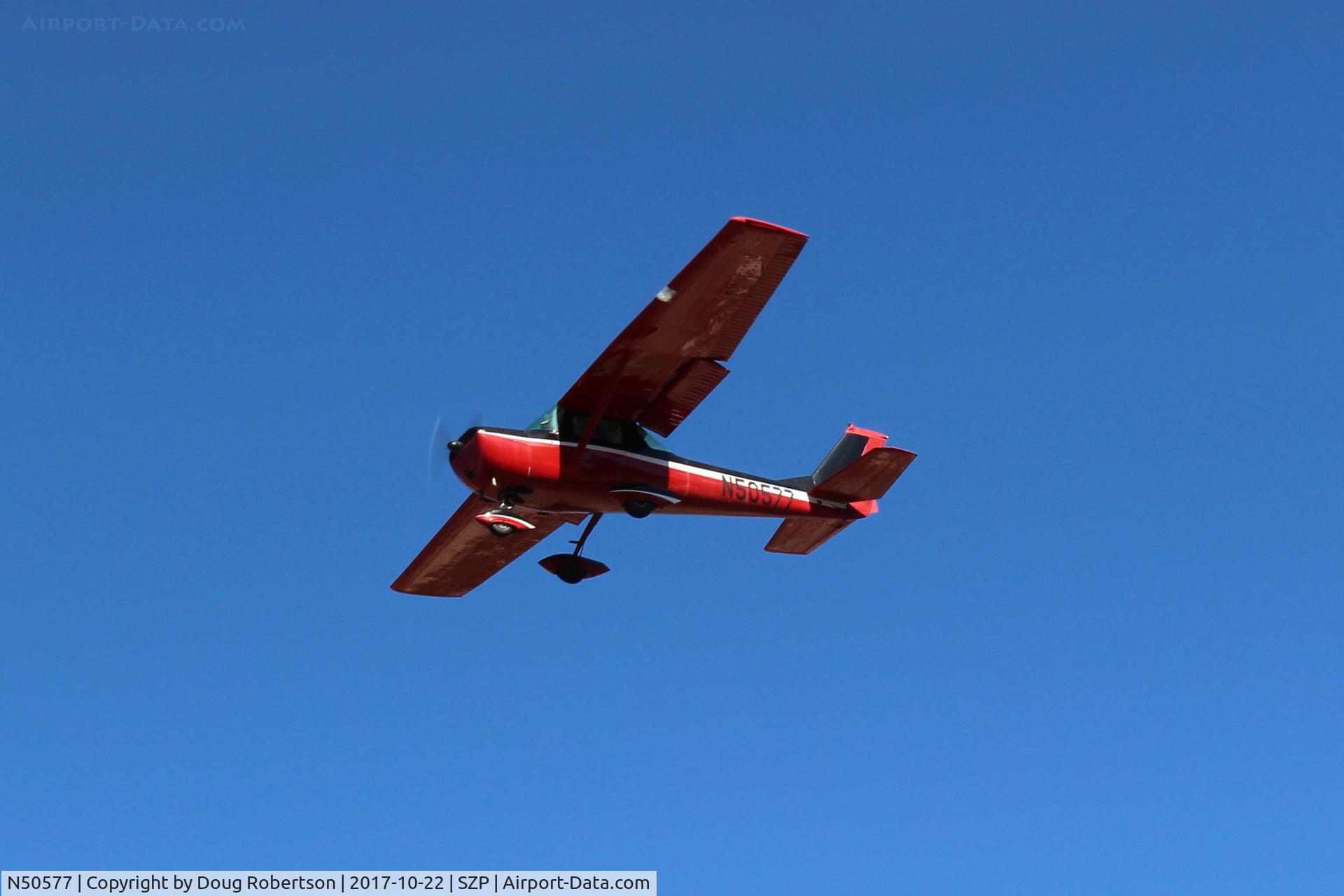 N50577, 1968 Cessna 150J C/N 15069408, 1968 Cessna 150J, Continental O-200 100 Hp, balked landing approach, fast overflight Rwy 22