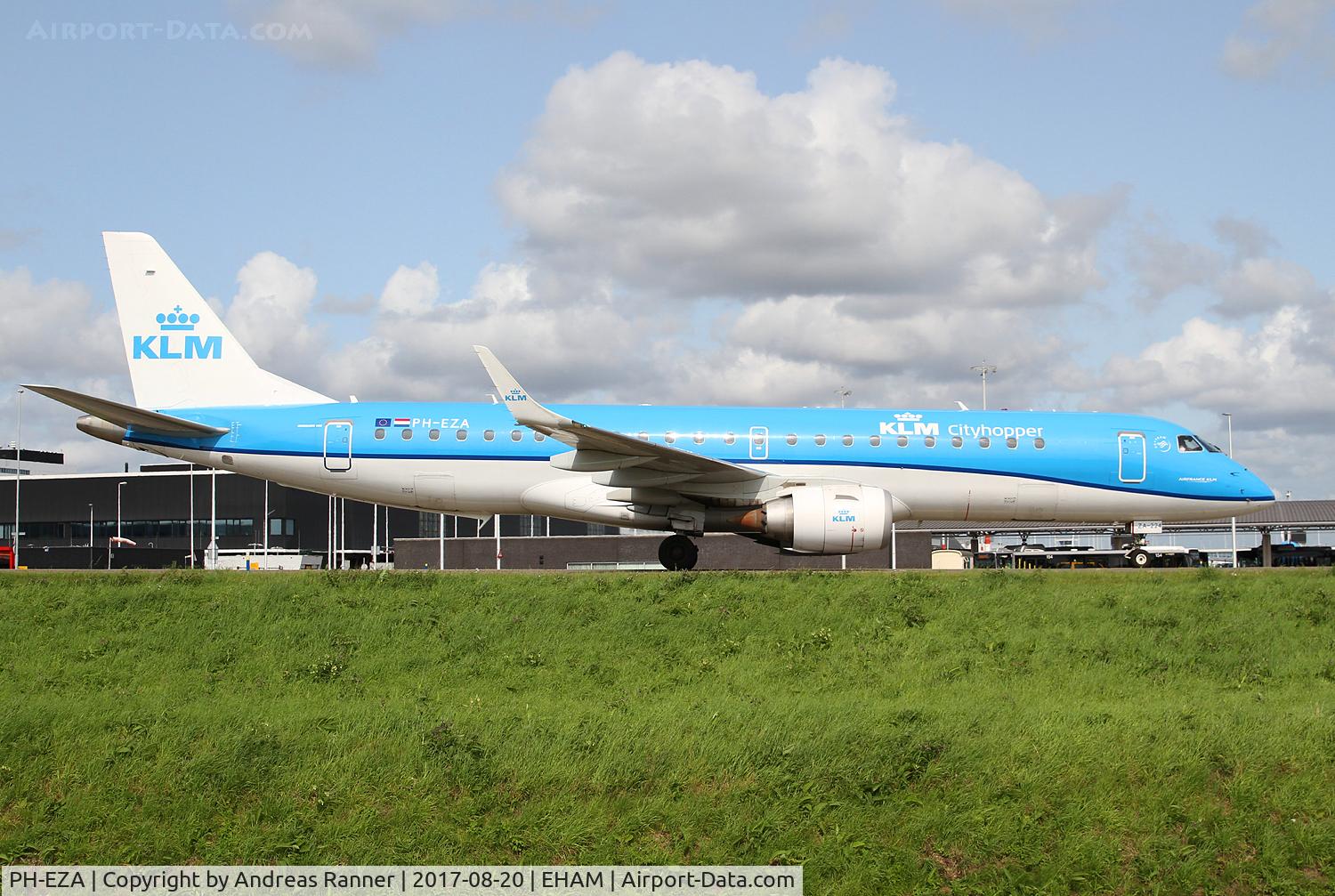 PH-EZA, 2008 Embraer 190LR (ERJ-190-100LR) C/N 19000224, KLM Cityhopper ERJ-190