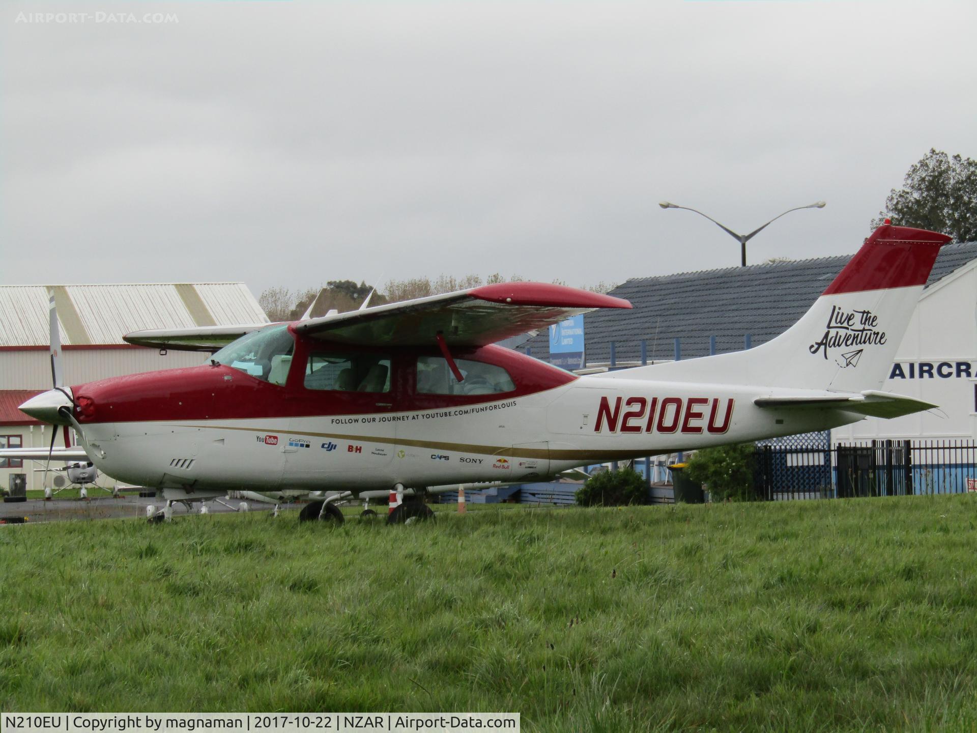 N210EU, Cessna T210L Turbo Centurion C/N 21061152, on RTW flight - resting at Ardmore