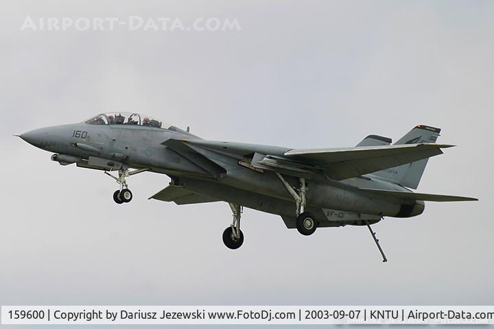159600, Grumman F-14D Tomcat C/N DR-5, F-14D Tomcat 159600 AD-160 from VF-101'Grim Rippers' NAS Oceana, VA
